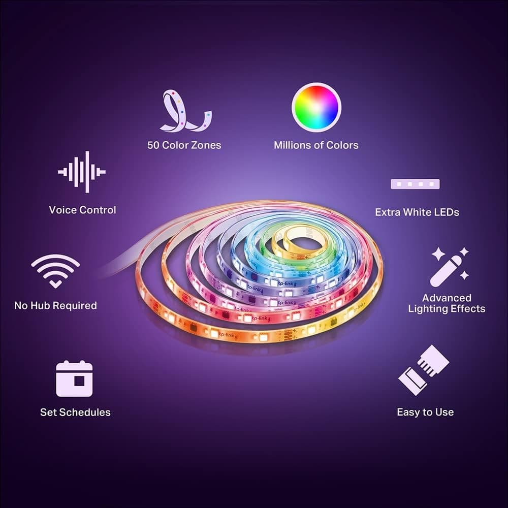 Buy Tapo,Tapo Smart LED Light Strip, 5m, Wi-Fi App Control RGBW Multicolour LED Strip, PU Coating, Works with Alexa & Google Home & Apple HomeKit, Suitable for TV Kitchen DIY Decoration (Tapo L930-5) - Gadcet UK | UK | London | Scotland | Wales| Near Me | Cheap | Pay In 3 | Electronics